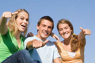 Happy teens