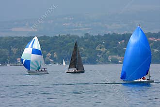 Cruising sailboats