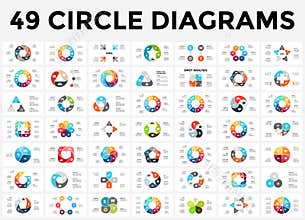 Vector circle arrows infographic, cycle diagram, graph, presentation chart. Business concept with 3, 4, 5, 6, 7, 8
