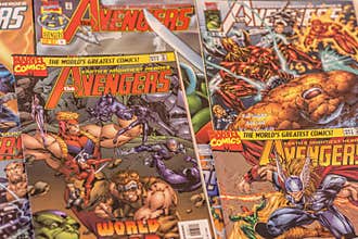 The Avengers Marvel comics superheroes