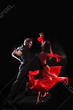 Dancer in action