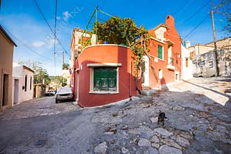 Traditional houses and old buildings at the village of Archanes, Heraklion, Crete.