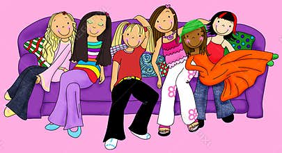 Girls Hanging-Out
