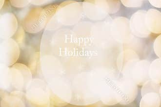 Abstract of Golden Happy Holidays