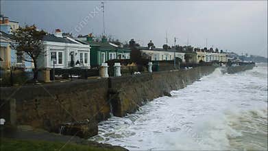 Seapoint . Storm Emma. county Dublin. Ireland