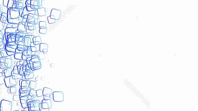 Abstract geometrical round corners squares design.