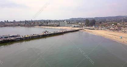 Aerial View of Santa Cruz, California