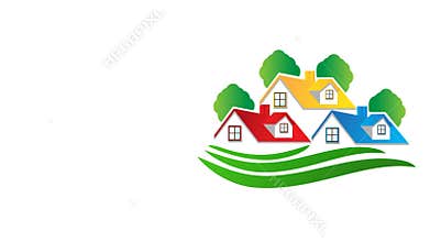 Houses real estate image video clip footage