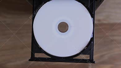 Optical disc drive on a modern laptop computer.
