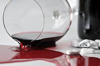 Alcohol and pills