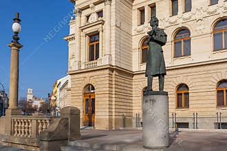 Statue of J. K. Tyl near the JK Tyl Theatre