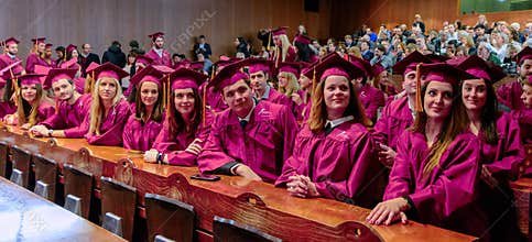 Law students at the end of year awards ceremony