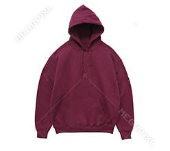 Blank hoodie sweatshirt color maroon front view