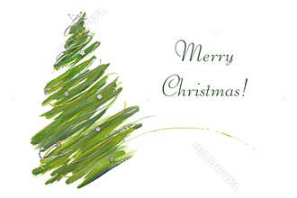 Christmas tree card