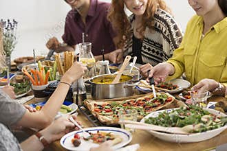 Party with vegan food