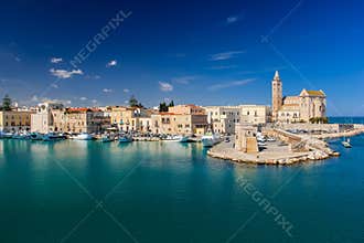 The Cathedral and seafront. Trani. Apulia. Italy