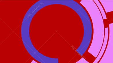 4k Rotation computer circles interface tech GPS tracking system scanning panel.