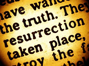 Bible text - Resurrection