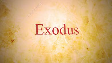 Books of the old testament in the bible series - Exodus