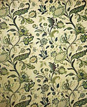 Vintage book cover with flowers and birds