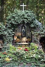 Famous Bernadette grot near the Mission house in Sankt Wendel