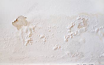 White wall with cracked paint