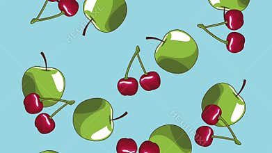 Fruits falling background HD animation