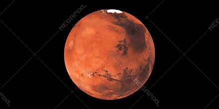 Mars planet red planet in space