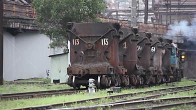 Wagon for transportation of liquid iron