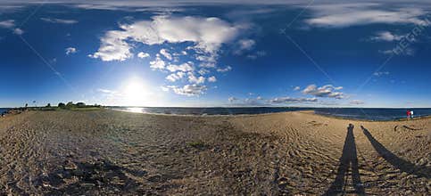 360 degree beach panorama