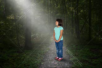 Lost Girl, Woods, Nature, Hope, Peace