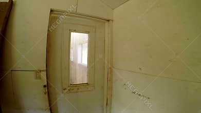 Farmer walking in the chicken coop 4k