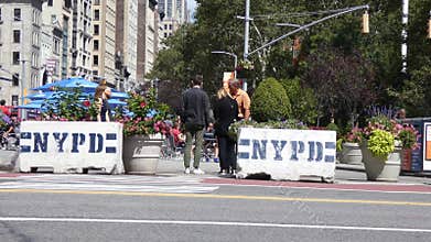 NYPD Concrete Blocks