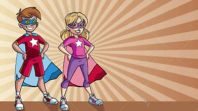 Little Super Kids Ray Light Background