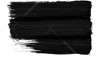 Brush stroke black and white transition background. Animation of paint splash. Abstract background for ad and