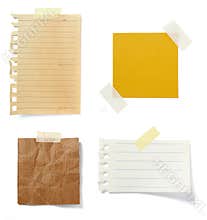 Brown old paper note background