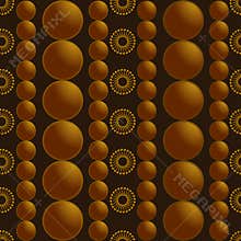 Gold beads pattern background illustrations