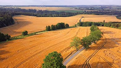 Middle european summer countryside landscape