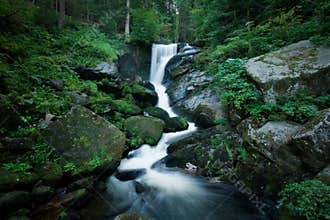Romantic Waterfall inside the forrest