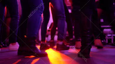 Dance party music feet