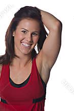 Pretty female athlete