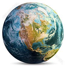 Planet Earth map