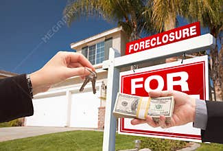 Handing Over Cash For House Keys