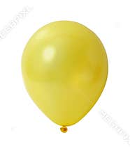 Yellow balloon with path