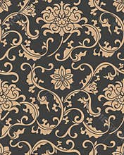 Vector damask seamless retro pattern background botanic garden spiral curve cross plant frame vine leaf flower. Elegant luxury