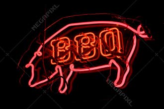 BBQ Pig Neon Sign