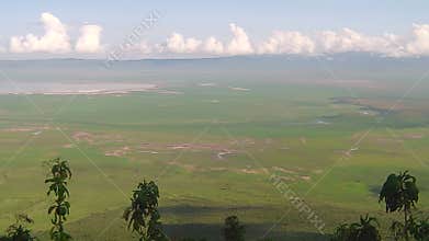 Panorama of Ngorongoro Conservation Area
