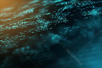 Digital graphic computer generated energy motion copy space blur background