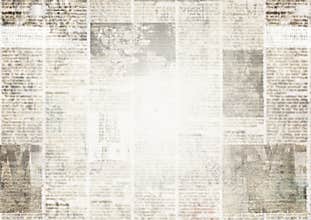 Newspaper with old grunge vintage unreadable paper texture background