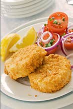 Fish Cakes on a Plate